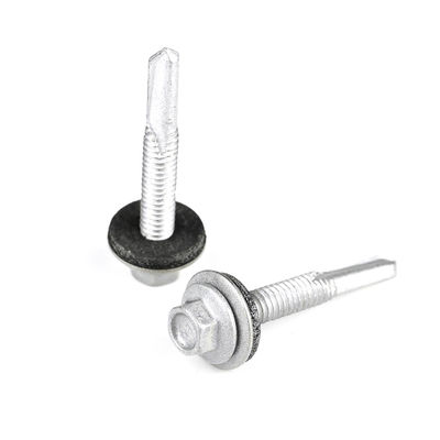 Parafusos de perforación Bimetálicos Ss304 DIN7504K Flange Hexagonal auto perforación de auto toque parafusos con lavadora Epdm