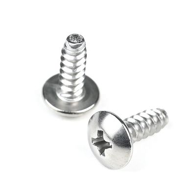Parafusos de autoapertura de chapa de metal de 12 mm con accionamiento Phillips y cabeza redonda