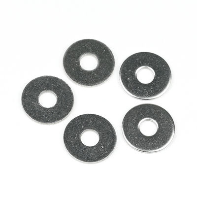 Zinc acabado SUS304 de acero inoxidable Lavadoras planas 6.0*20*1.5 para tornillo de perforación automática