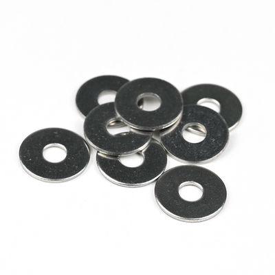 Zinc acabado SUS304 de acero inoxidable Lavadoras planas 6.0*20*1.5 para tornillo de perforación automática