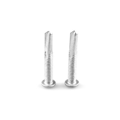 Acero inoxidable de acabado plano Acero carbono Scm435 Ruspert Tek Bi Metal Wafer Head Cruce Driver Perforación de tornillo