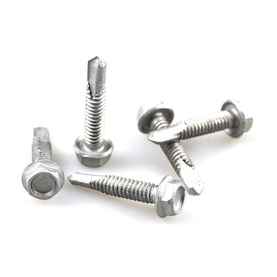 Hex Flange Head Self Drilling Wall Screws hechos de acero inoxidable bi-metálico para el pago T/T