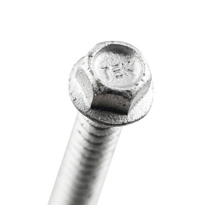 Zinc revestido de acabado de auto-perforación hex flange panel de sandwich tornillo para soluciones de techado