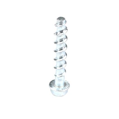 HEX Flange de hormigón de tornillo de anclaje perno de acero al carbono blanco zincado para trabajo pesado