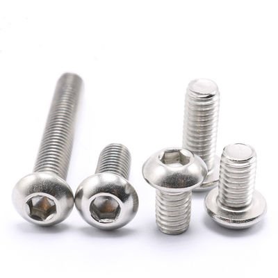 ISO 7380 A2 70 de acero inoxidable Allen Cerrojo M6 M8 M10 Sus304 Cerrojo cabeza del botón de la toma hexagonal