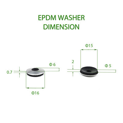 Prueba 100% QC Lavadora de goma de sello negro EPDM para junta de goma antideslizante