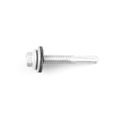 Cabeza de taza de acero inoxidable bismetal Autotapado tornillos con Epdm Lavadora Ruspert Finish