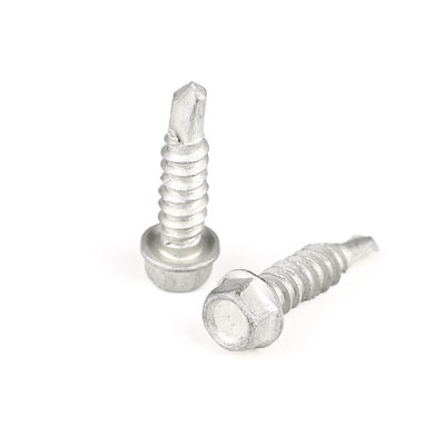 SS304 SS410 Bi-Metal Hexagon Flange Fastenal 6.3 * 25 tornillo de auto-perforación para la fijación del asiento