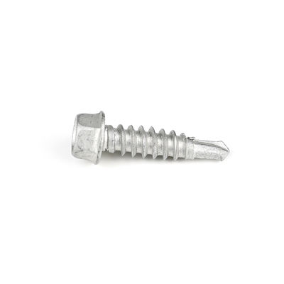 SS304 SS410 Bi-Metal Hexagon Flange Fastenal 6.3 * 25 tornillo de auto-perforación para la fijación del asiento
