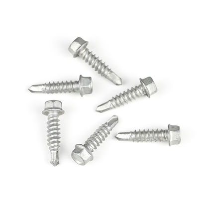SS304 SS410 Bi-Metal Hexagon Flange Fastenal 6.3 * 25 tornillo de auto-perforación para la fijación del asiento