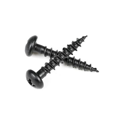 Aplicaciones eléctricas 16 mm de color negro redondo Phillips tornillo de cartón de viruta con diseño Harden