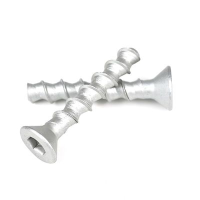HEX Enchufe contraenchufe perno M8 60mm tornillo de hormigón enchufe plano anclaje de acero inoxidable