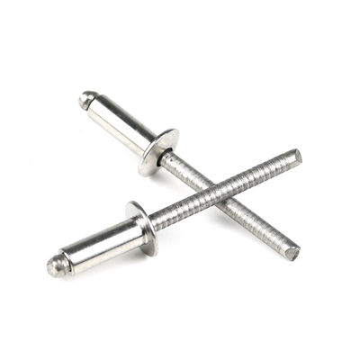 Apoyo personalizado para remaches de acero inoxidable con cúpula y cabeza ciega en 304/316