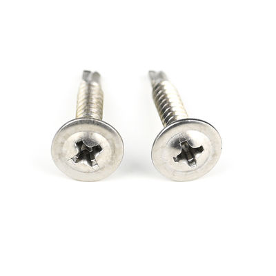 Corazón de obleas de 4,8 mm personalizado Phillips Tornos de accionamiento de acero inoxidable 304 Tornos de auto-perforación