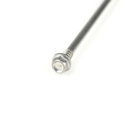 HEX 5.5x243mm de acero inoxidable 410 tornillos de auto-perforación con lavadora EPDM doble hilo de 7 puntos