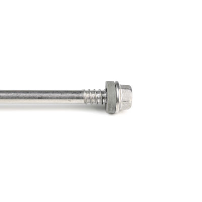 HEX 5.5x243mm de acero inoxidable 410 tornillos de auto-perforación con lavadora EPDM doble hilo de 7 puntos