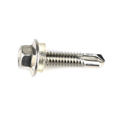 Raspert Ss304 de acero inoxidable Hex cabeza de lavadora tornillo de auto-perforación con lavadora de PVC para fijación solar