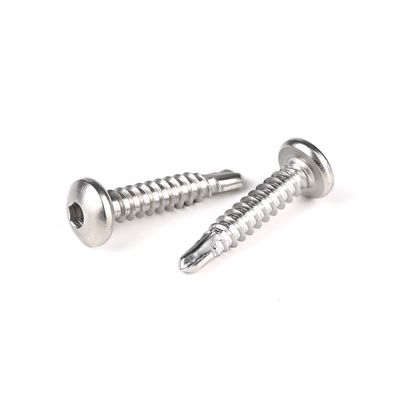 El acero inoxidable personalizado Hex Socket Pan cabeza de auto perforación tornillo para sus normas