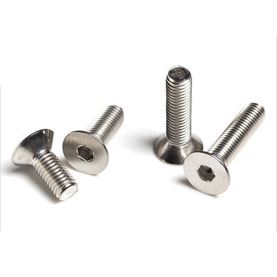 DIN7991 A2-70 Plano Contador sumergido Ss304 Enchufe hexagonal con rosca completa Cerrojo M8 M10