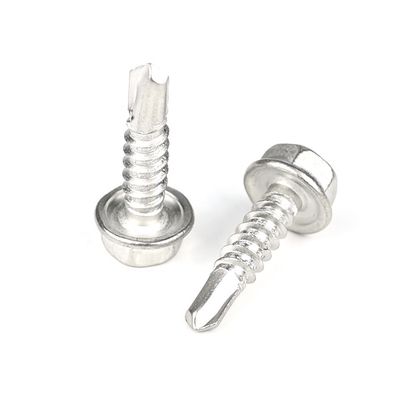 Construcción de acero para perforación automática M4.8x19 con revestimiento galvanizado y accionamiento de torsión