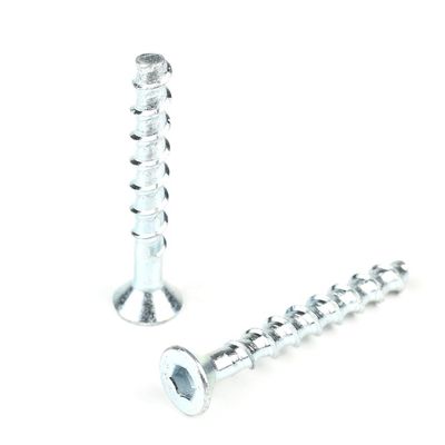 Encaje hexagonal con zinc contrafundido cabeza de anclaje tornillos de hormigón M10 125mm anclaje de trabajo pesado