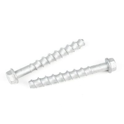 Cabeza hexadecimal de brida M12 125 mm de acero al carbono y mampostería de hormigón tornillos de mampostería de trabajo pesado