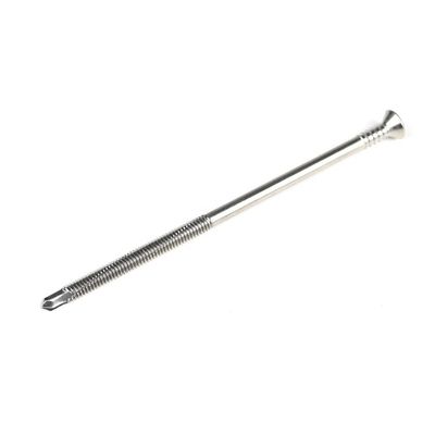 Tornos Tek de 125 mm con rosca parcial con cabeza plana Phillips Tornos de perforación para camas planas