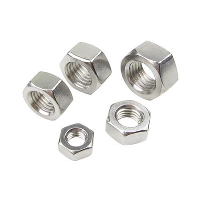 100% QC probado DIN934 Hex Nut A2 70 de acero inoxidable 304 Nut M2-M30 para personalizar