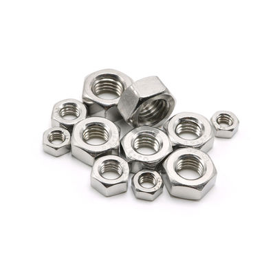 100% QC probado DIN934 Hex Nut A2 70 de acero inoxidable 304 Nut M2-M30 para personalizar