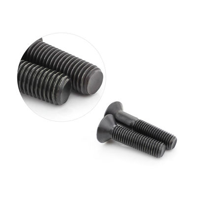 Acero al carbono DIN7991 M5 Óxido negro de enchufe plano hexadecimal 12.9 contra cabeza sumergida hexágono