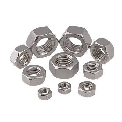JISB1181 A2 70 Filamento grueso de acero inoxidable Hex Nuts M3-M20 Nuts personalizables y nueces