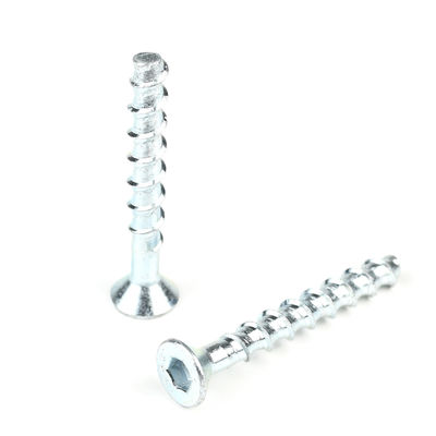 M8 80mm Zinc Countersunk Hex Socket Head Bolt para soporte de hormigón personalizado