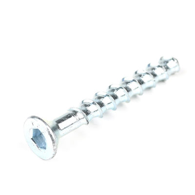 M8 80mm Zinc Countersunk Hex Socket Head Bolt para soporte de hormigón personalizado