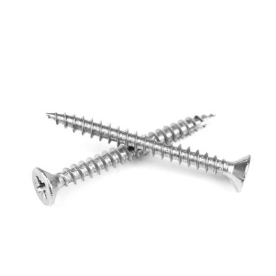 100% QC probado A2 tornillos de cartón de astilla con Pozi doble cabeza plana y estilo de cabeza ovalada