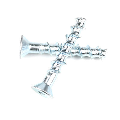Acero zincado con enchufe hexagonal de tornillo de hormigón plano M6 de 50 mm para soporte personalizado