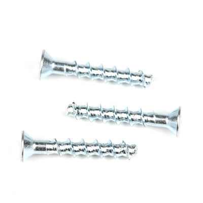 Acero zincado con enchufe hexagonal de tornillo de hormigón plano M6 de 50 mm para soporte personalizado