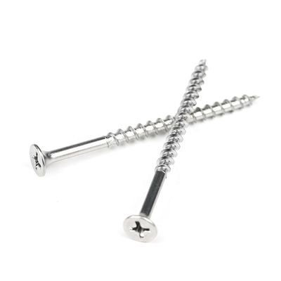 Acero inoxidable 410 tornillo de cubierta Phillips Bugle cabeza de cubierta tornillo de madera para suelo de madera