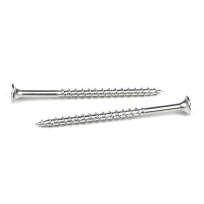 Acero inoxidable 410 tornillo de cubierta Phillips Bugle cabeza de cubierta tornillo de madera para suelo de madera