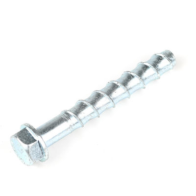 100 mm M16 de acero al carbono zincado HEX cabeza de hormigón tornillo para el 100% de prueba QC