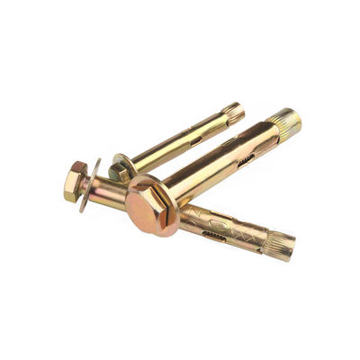 Anclaje de cuña de expansión Bolsillo de acero de grado 4.8 M6 M8 M10 M12 Anclaje de expansión de manga de perno hexagonal