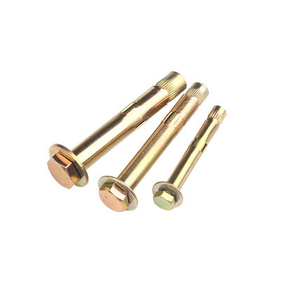 Anclaje de cuña de expansión Bolsillo de acero de grado 4.8 M6 M8 M10 M12 Anclaje de expansión de manga de perno hexagonal