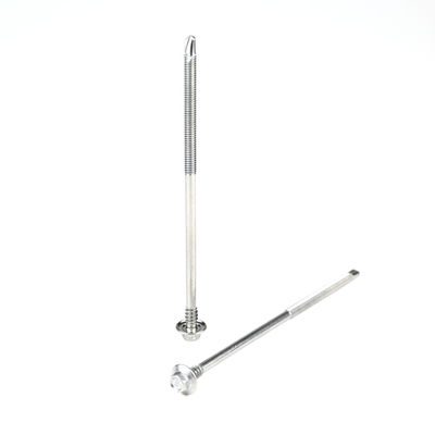 Ruspert Finish 5.5x140mm 410 SS Hexagón cabeza de auto perforación tornillo para el aislamiento de techos