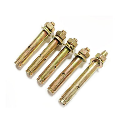 Tornos de expansión M6-M20 perno de anclaje amarillo zincado para ascensores
