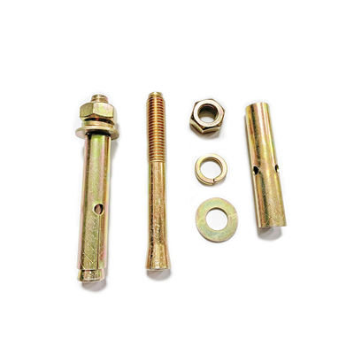Tornos de expansión M6-M20 perno de anclaje amarillo zincado para ascensores