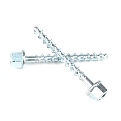 HEX Flange zincado roscado rod de anclaje tornillo 6/10x75mm para y anclaje duradero