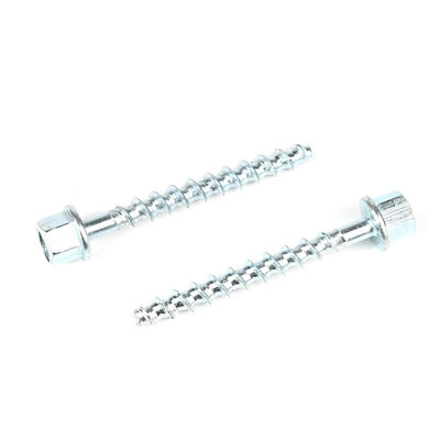 HEX Flange zincado roscado rod de anclaje tornillo 6/10x75mm para y anclaje duradero