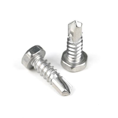 Cerro para perforación automática con cabeza hexadecimal de acero inoxidable para una instalación rápida y fácil