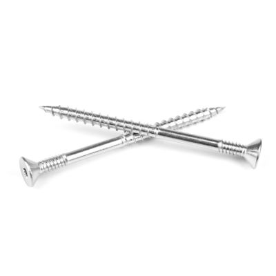 Círculo de doble hilo de acero inoxidable de 100 mm contrafundido Torx Head Drywall