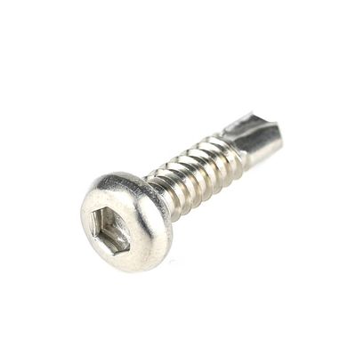 Techo de revestimiento de paredes secas de zinc tornillos de acero de auto-perforación para barandillas de madera con estructura firme