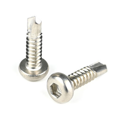 Techo de revestimiento de paredes secas de zinc tornillos de acero de auto-perforación para barandillas de madera con estructura firme
